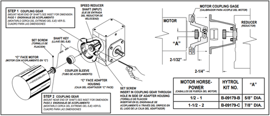 B-09179-C 2HP+ Coupling Kit